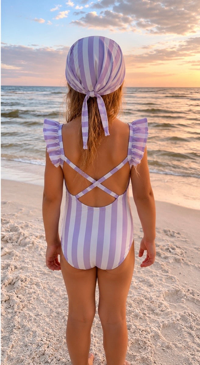 Maillot une pièce avec bonnet