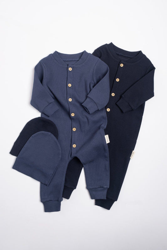 2 grenouillères avec bonnet