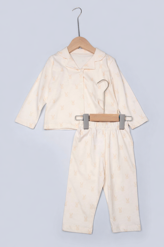 Pyjama jaune poussin à motif