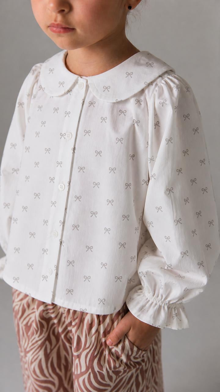 Chemise blanche à motif
