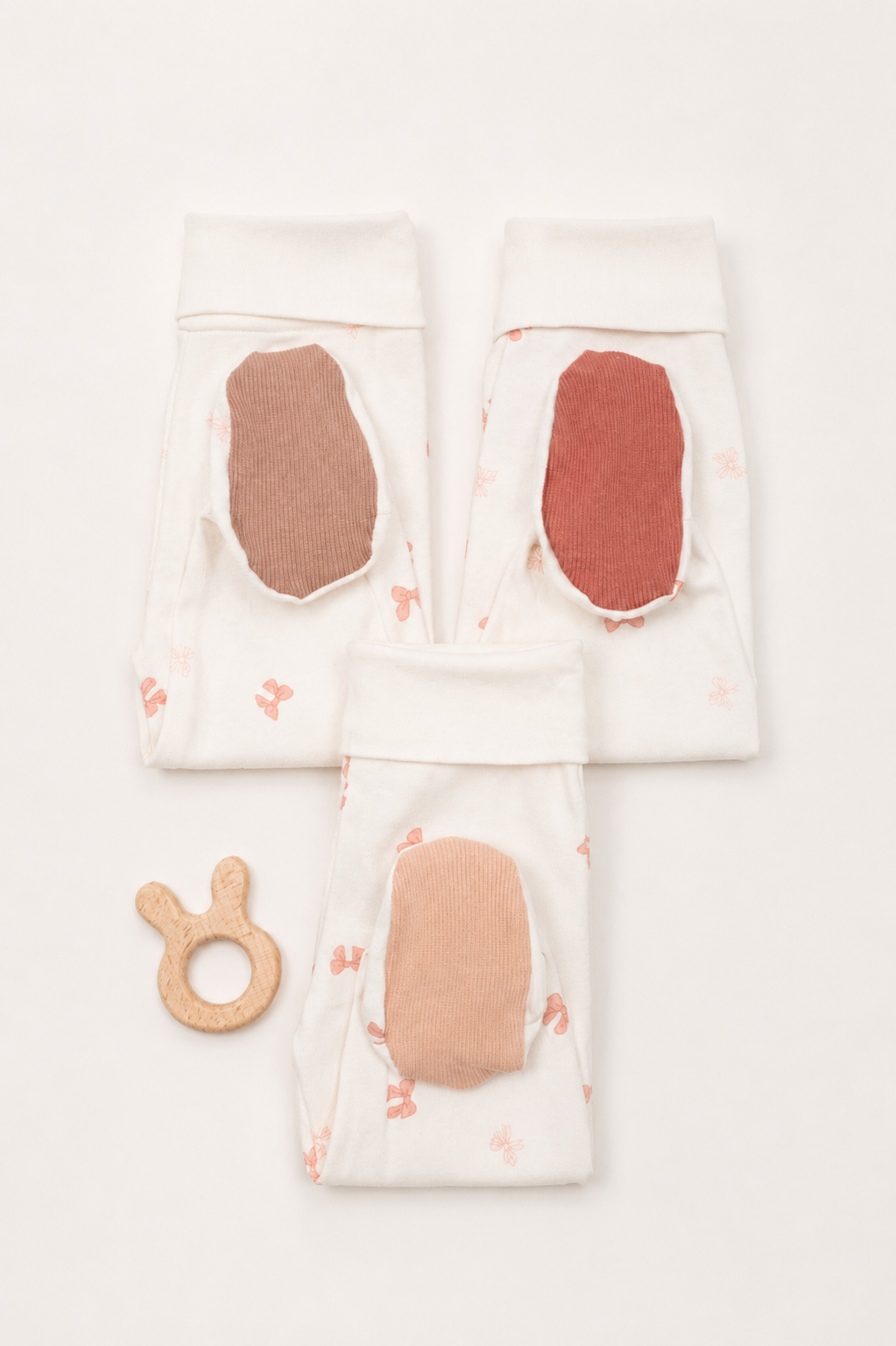 2 Pantalons corail et beige